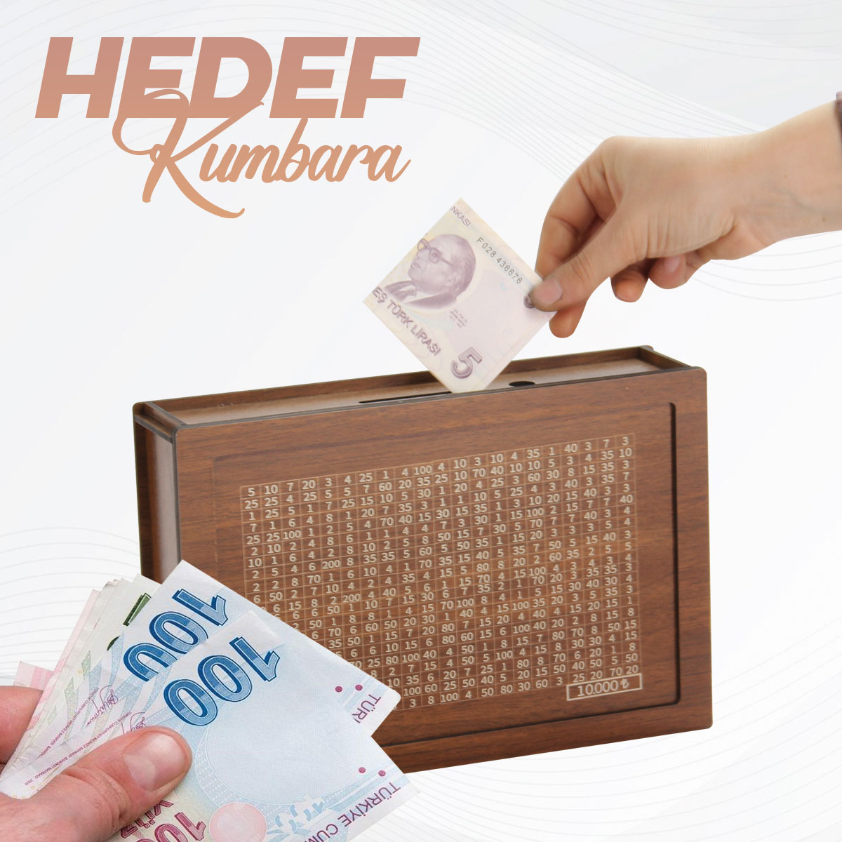 Özel Tasarım Ahşap Hedef Kumbara