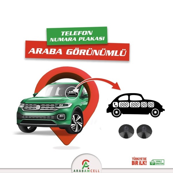 Arabamcell Araç Ön Cam Için Ahşap Oto Numaratör Araba Modeli